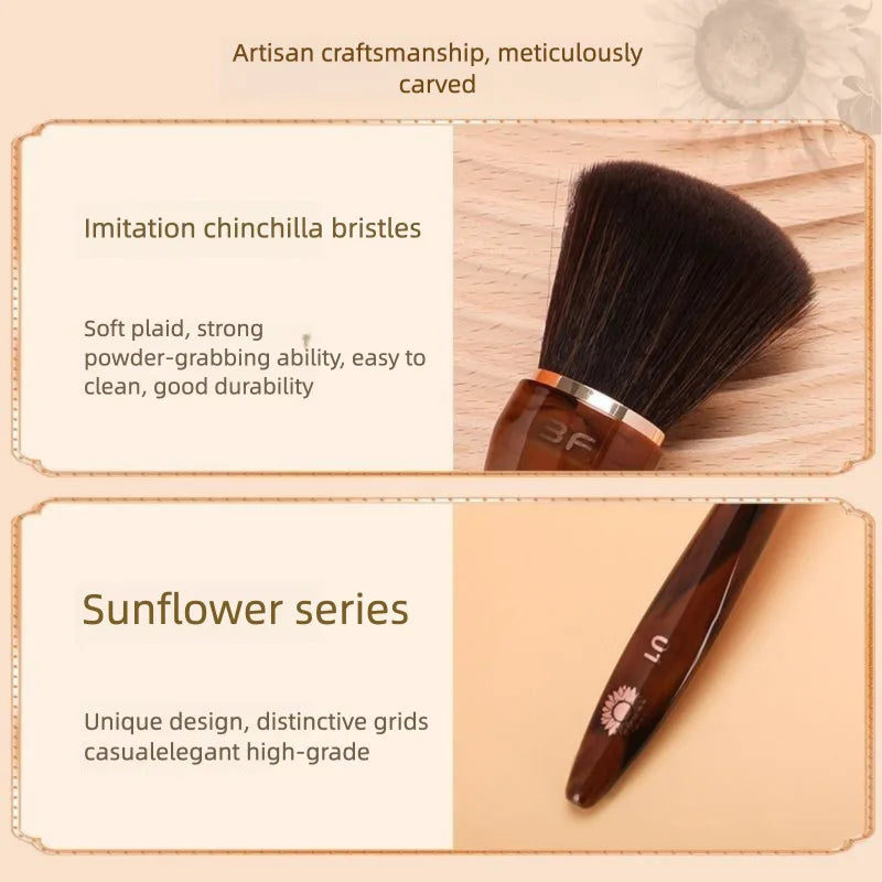 Slanted Loose Powder Setting Brush | Large-Area Honey Sweep Powder Setting Brush QXL