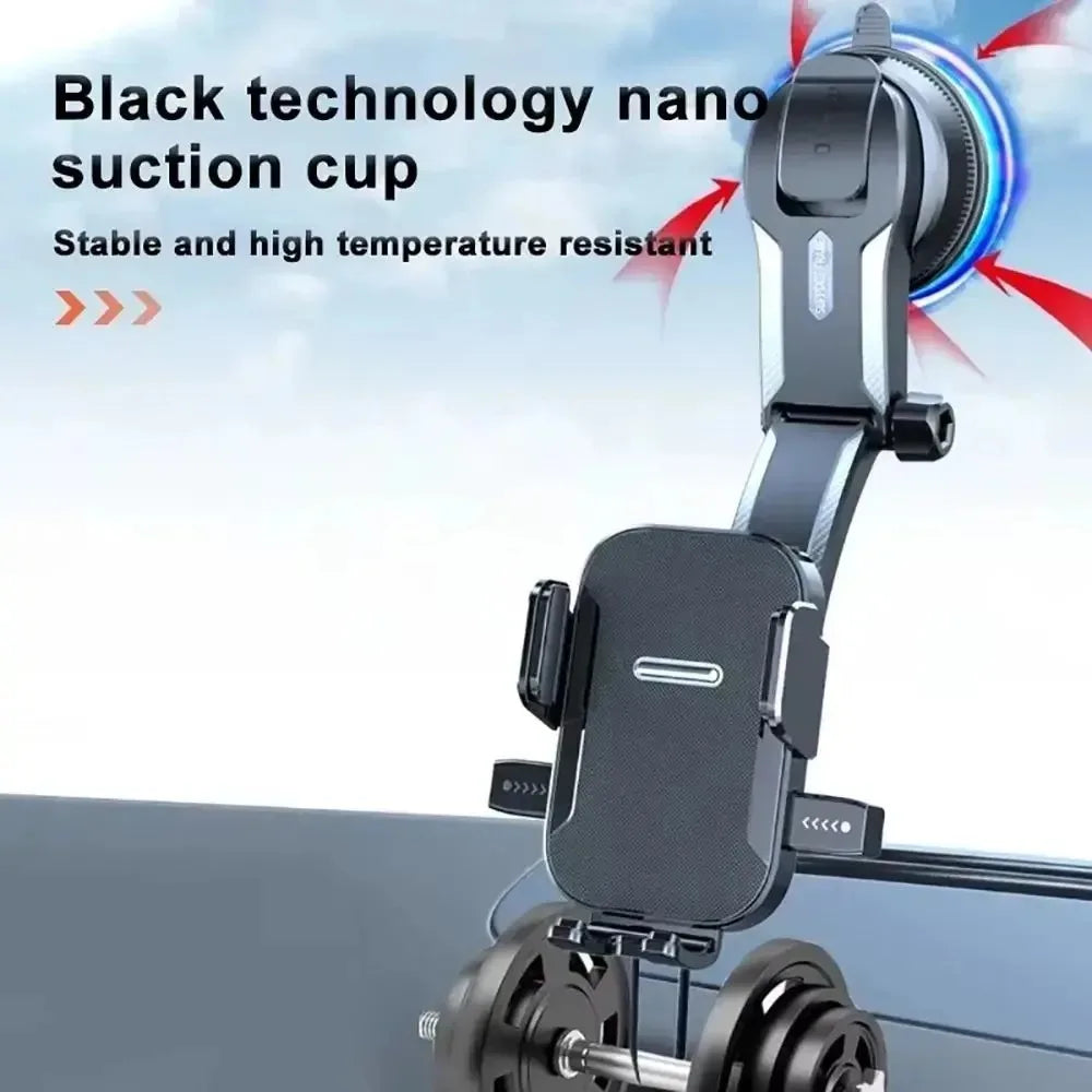 360° Car Dashboard Phone Mount | Universal GPS Holder 3–7" Car Phone Mount QXL
