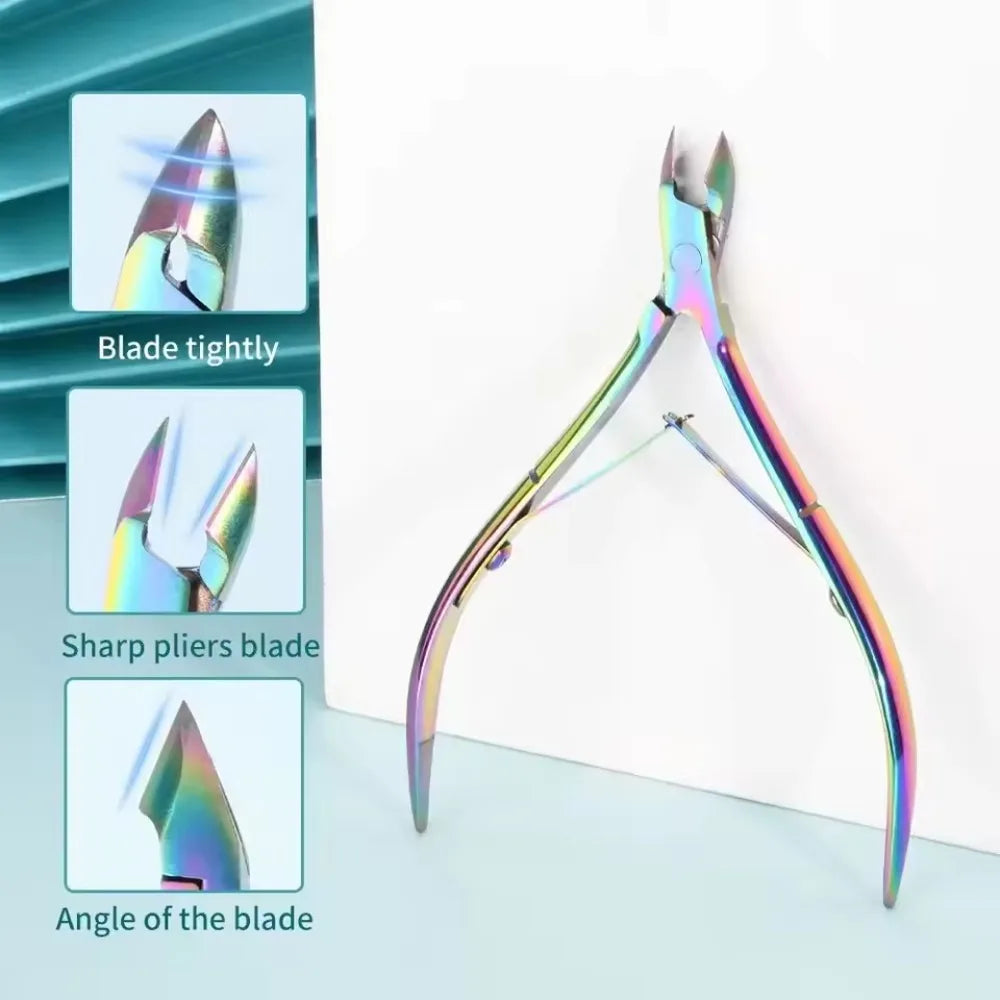 Professional Stainless Steel Cuticle Nipper | Manicure Pedicure Cuticle Nipper QXL