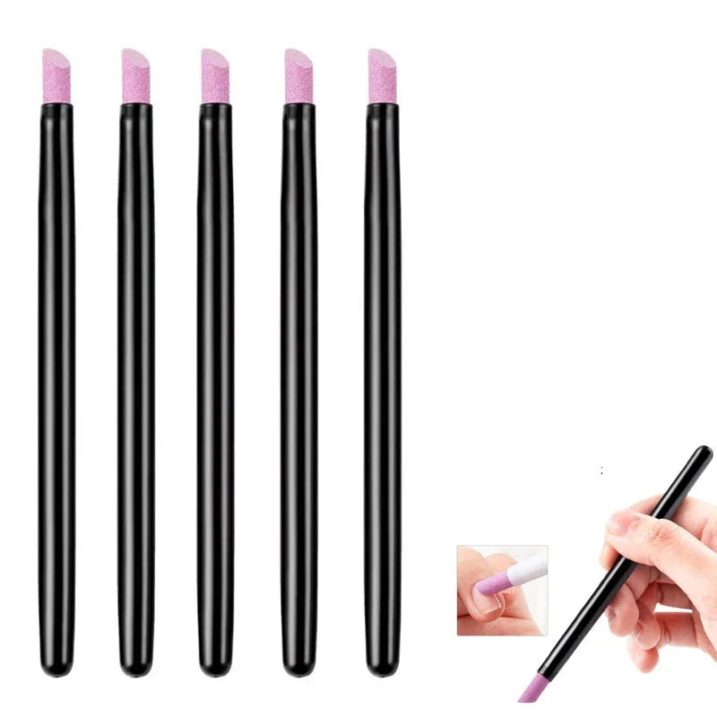 Quartz Cuticle Grinding Pen | Manicure Stick 1–5 Pc Set Cuticle Grinding Pen QXL