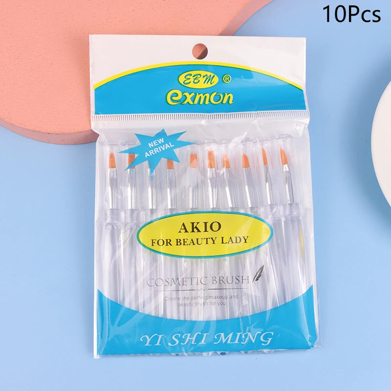 Disposable Lip Brushes 5/10-Pack | Portable Lipstick Applicator Disposable Lip Brush QXL 10Pcs