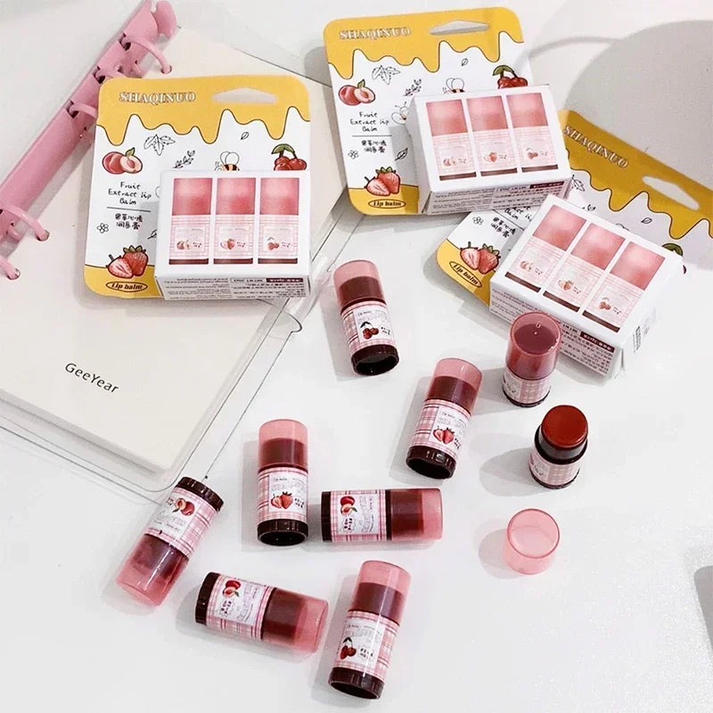 Fruit Extract Tinted Lip Balm – Moisturizing Lipstick 6g Tinted Lip Balm QXL