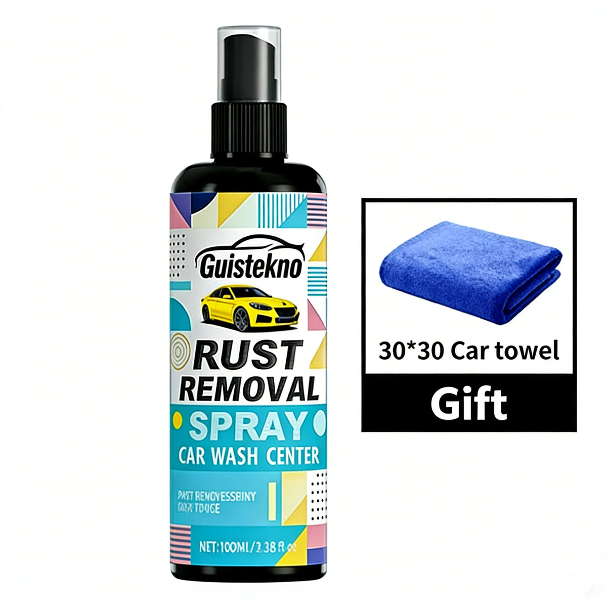 Rust Removal Spray 100ml | Fast-Acting Car Rust Remover Rust Remover Spray QXL