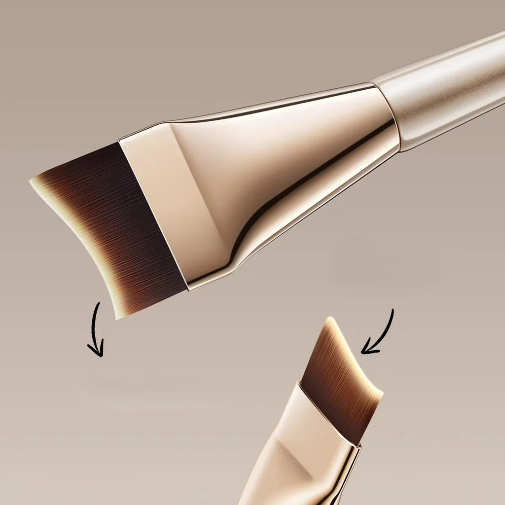 Arc-Shaped Ultra-Thin Flat Foundation Brush | Streak-Free Foundation Makeup Brush QXL