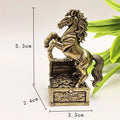 Brass Feng Shui Horse Figurine | Zodiac Statue Home Decor Decorative Figurine QXL B