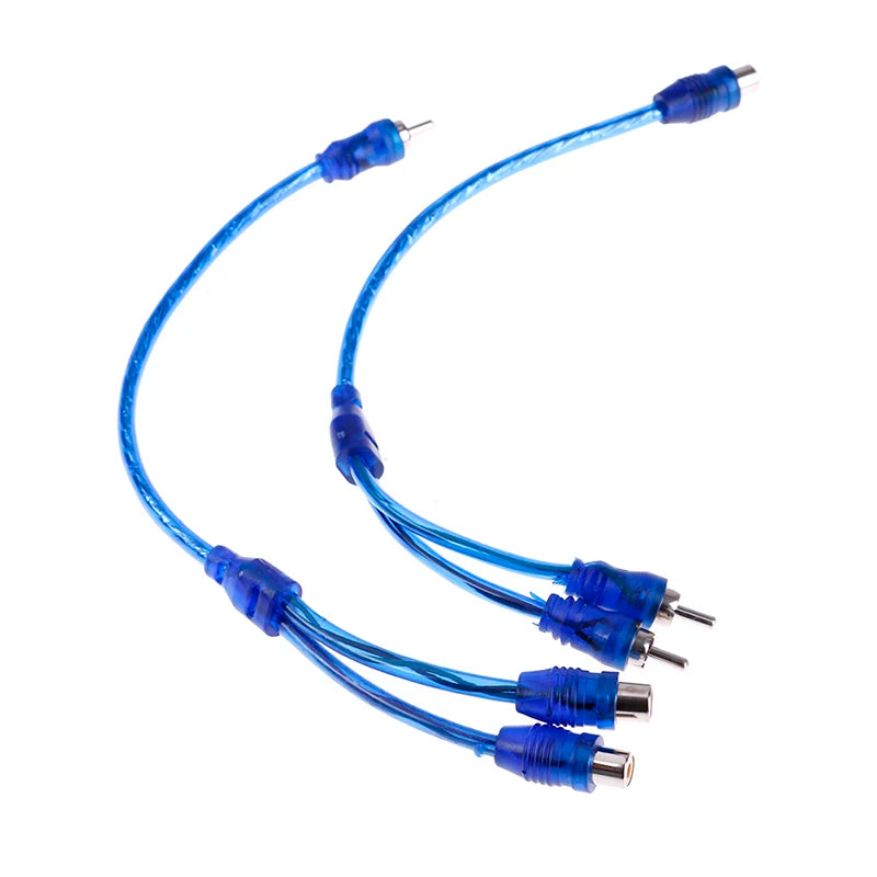 RCA Y Splitter Cable – 1F to 2M & 2F to 1M Stereo Audio Adapter RCA Audio Adapter QXL