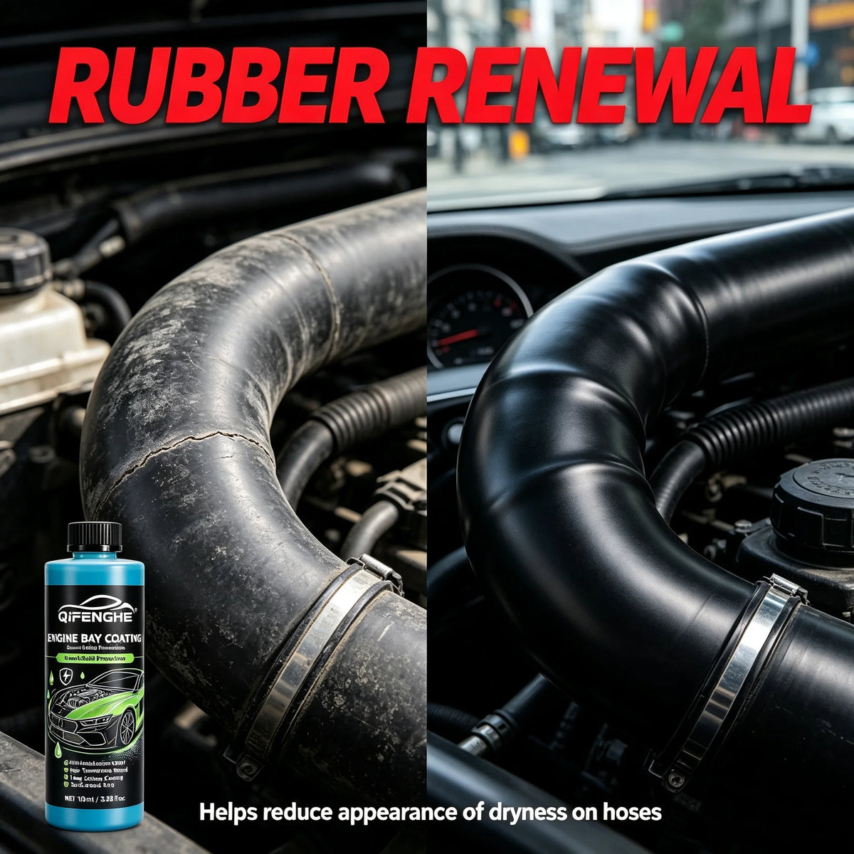 QIFENGHE 100ml Engine Bay Coating | High-Temp Gloss Shield Engine Bay Coating QXL