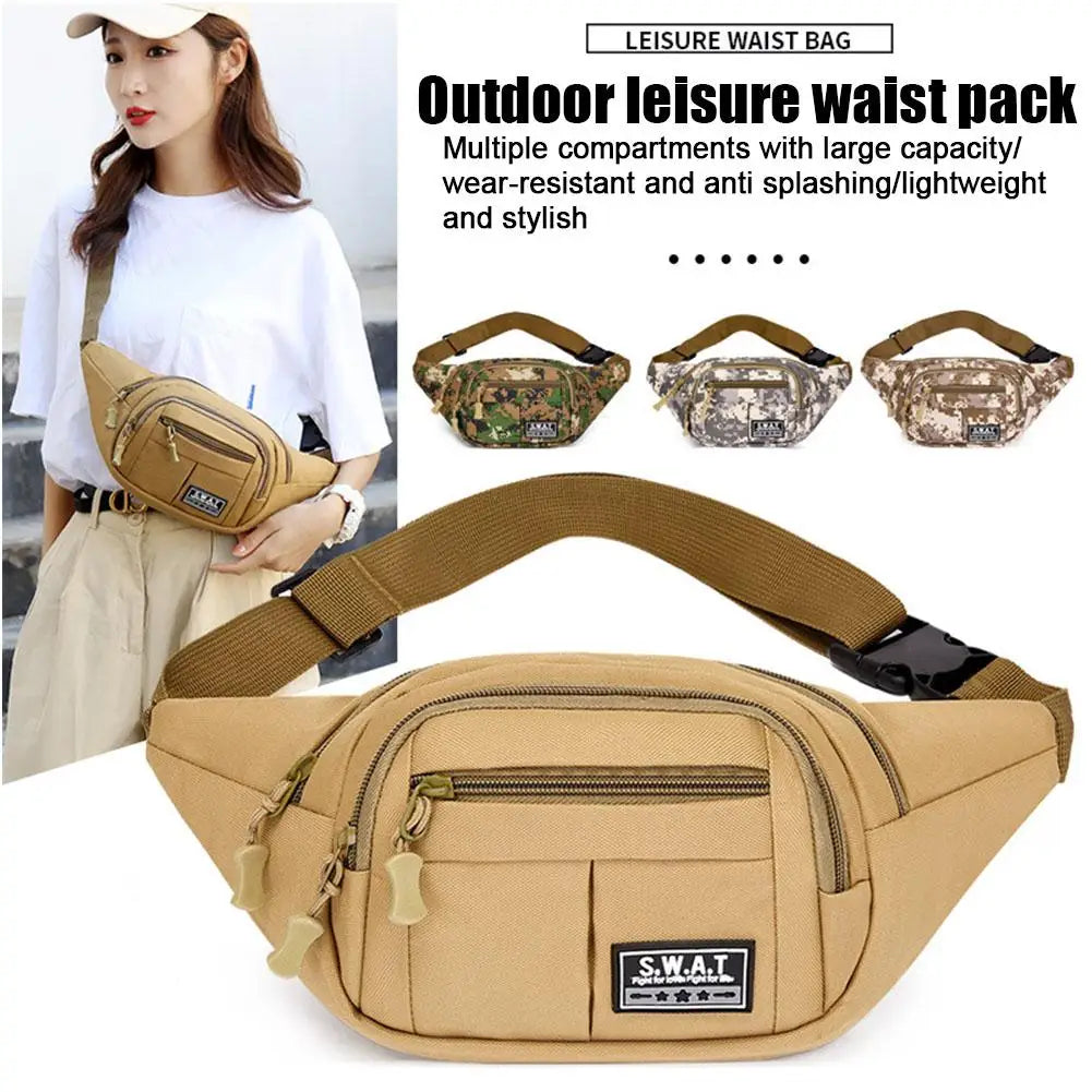Waterproof Camouflage Sling Waist Bag | Hiking & Travel Sling Waist Bag QXL