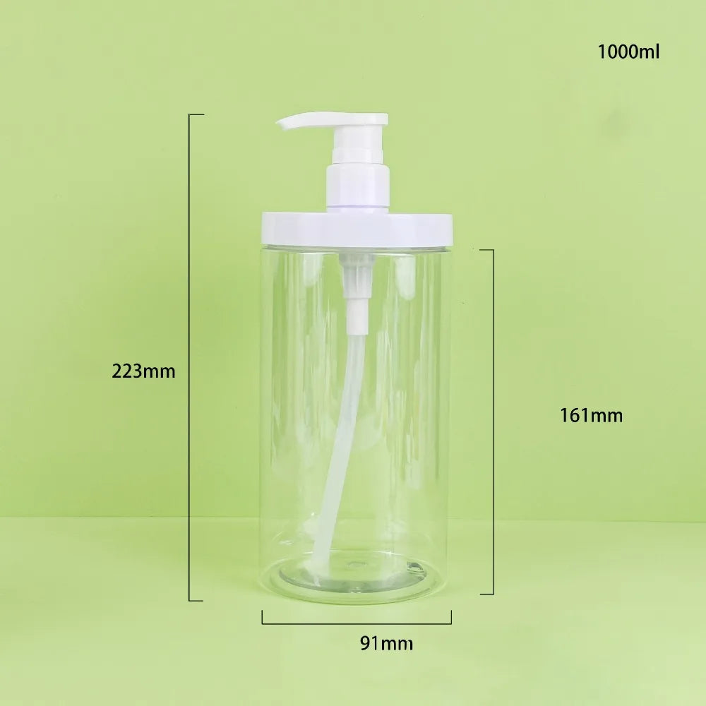 Refillable Pump Dispenser Bottle 500ml & 1000ml | Shampoo Lotion Pump Dispenser Bottle QXL 1000ML