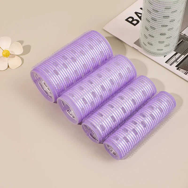 Self-Adhesive Magic Hair Rollers | Heatless DIY Curl Styling Hair Curler Roller QXL