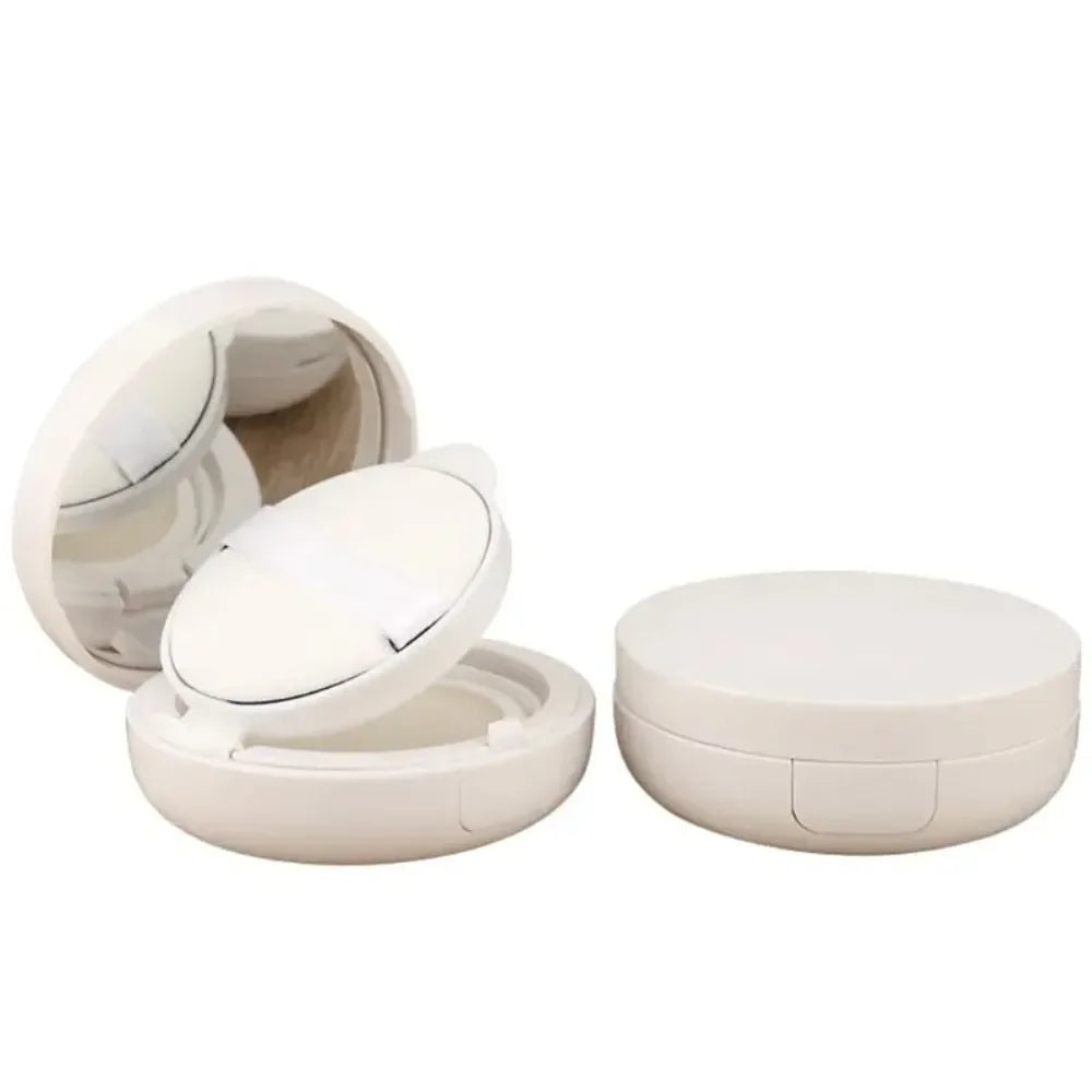 15g Empty Air Cushion Compact Case with Puff, Mirror & Sponge Refillable Compact Case QXL