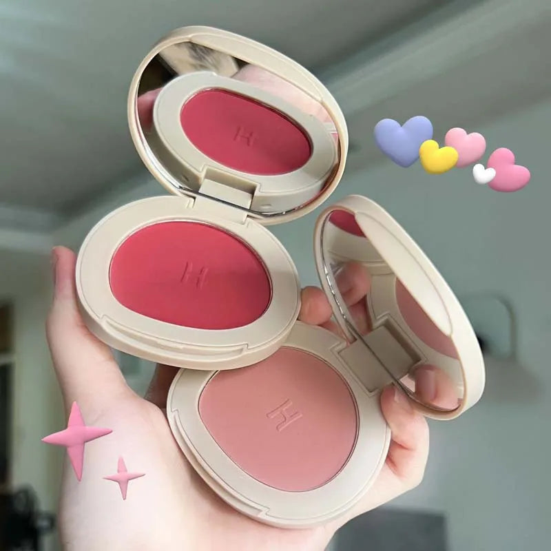 Monochrome Honey Powder Blush | High Gloss Natural Brightening Powder Blush QXL