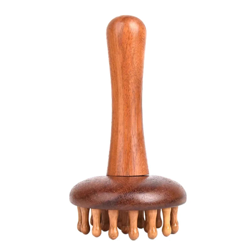 Sandalwood Gua Sha Massage Brush | Full Body Meridian Tool Gua Sha Massage Brush QXL 1pcs