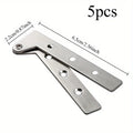 5-Pack Stainless Steel Hidden Cabinet Door Hinges | Home DIY Cabinet Door Hinge QXL 5pcs