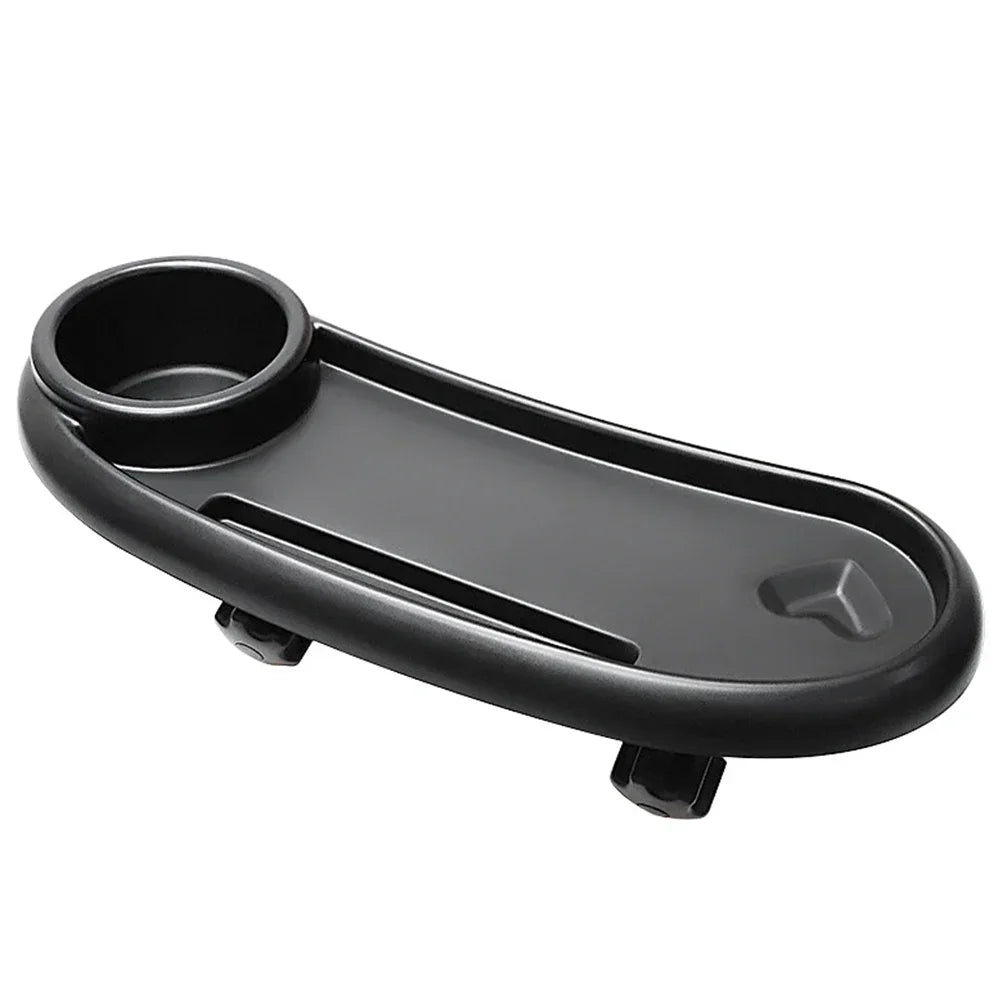 3-in-1 Universal Stroller Tray | Snack, Drink & Phone Holder Stroller Tray Accessory QXL B182 Black