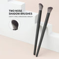 2-Pack Angled Nose Contour Brushes | 3D Nose Shadow Blending Nose Contour Brush QXL Black 2pcs