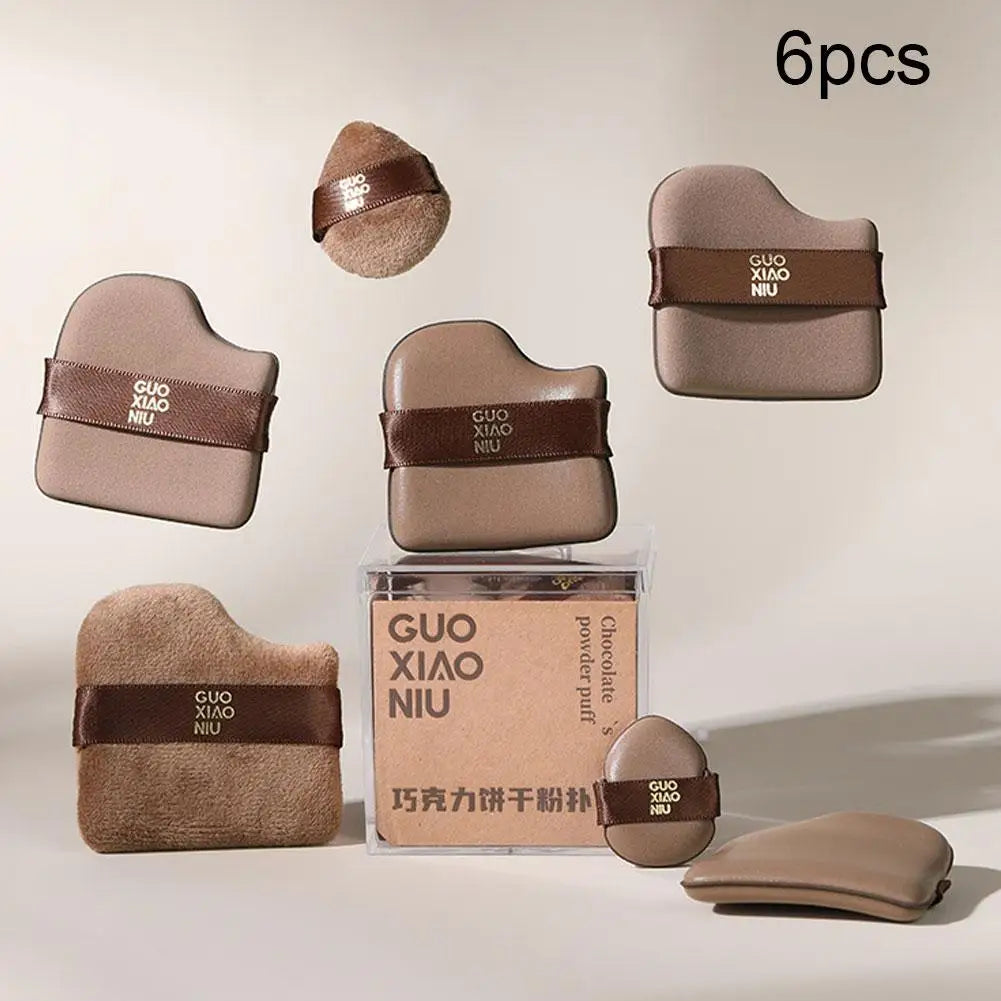 6-Pack Mini Makeup Blender Sponge Puffs – Dry & Wet Use Makeup Sponge Puffs QXL 6PCS