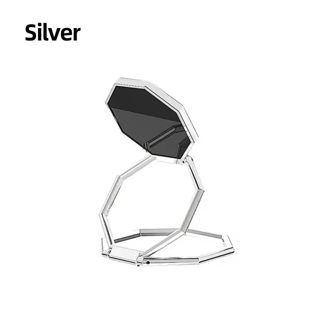 360° Rotating Phone Ring Stand | Foldable Metal Kickstand Phone Ring Stand QXL Silver