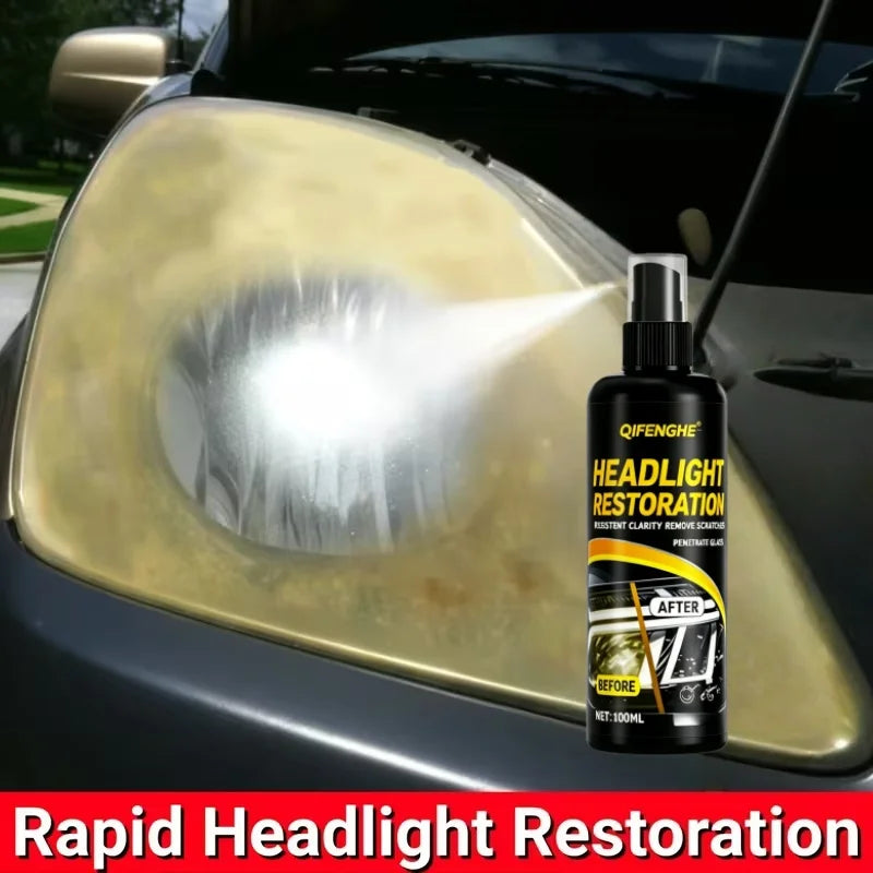Headlight Restoration Spray | Clear & Protect Lenses Fast Headlight Restoration Spray QXL