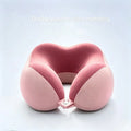 U-Shaped Memory Foam Travel Neck Pillow | Airplane & Office Travel Neck Pillow QXL Pink