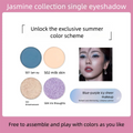 Magnetic Single Eyeshadow Pan | Matte Shimmer Metallic Pigment Single Eyeshadow Pan QXL Four colors
