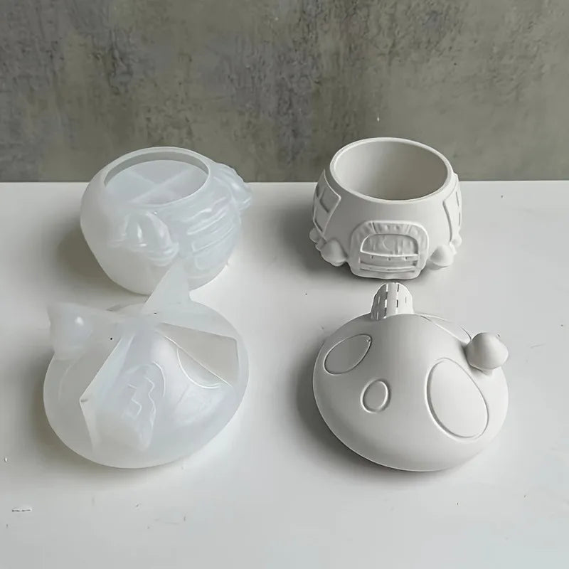3D Mushroom Silicone Molds for Epoxy Resin, Plaster & Concrete Silicone Casting Mold QXL