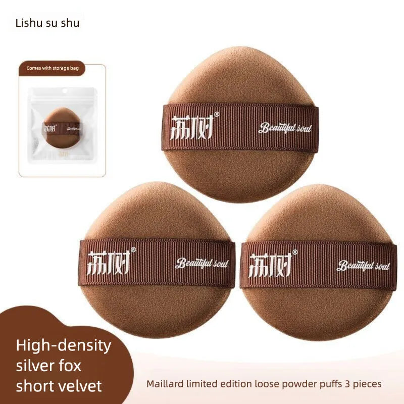 Dual-Use Wet & Dry Powder Puff Foundation Cushion Sponge Makeup Sponge Puff QXL 3 pieces