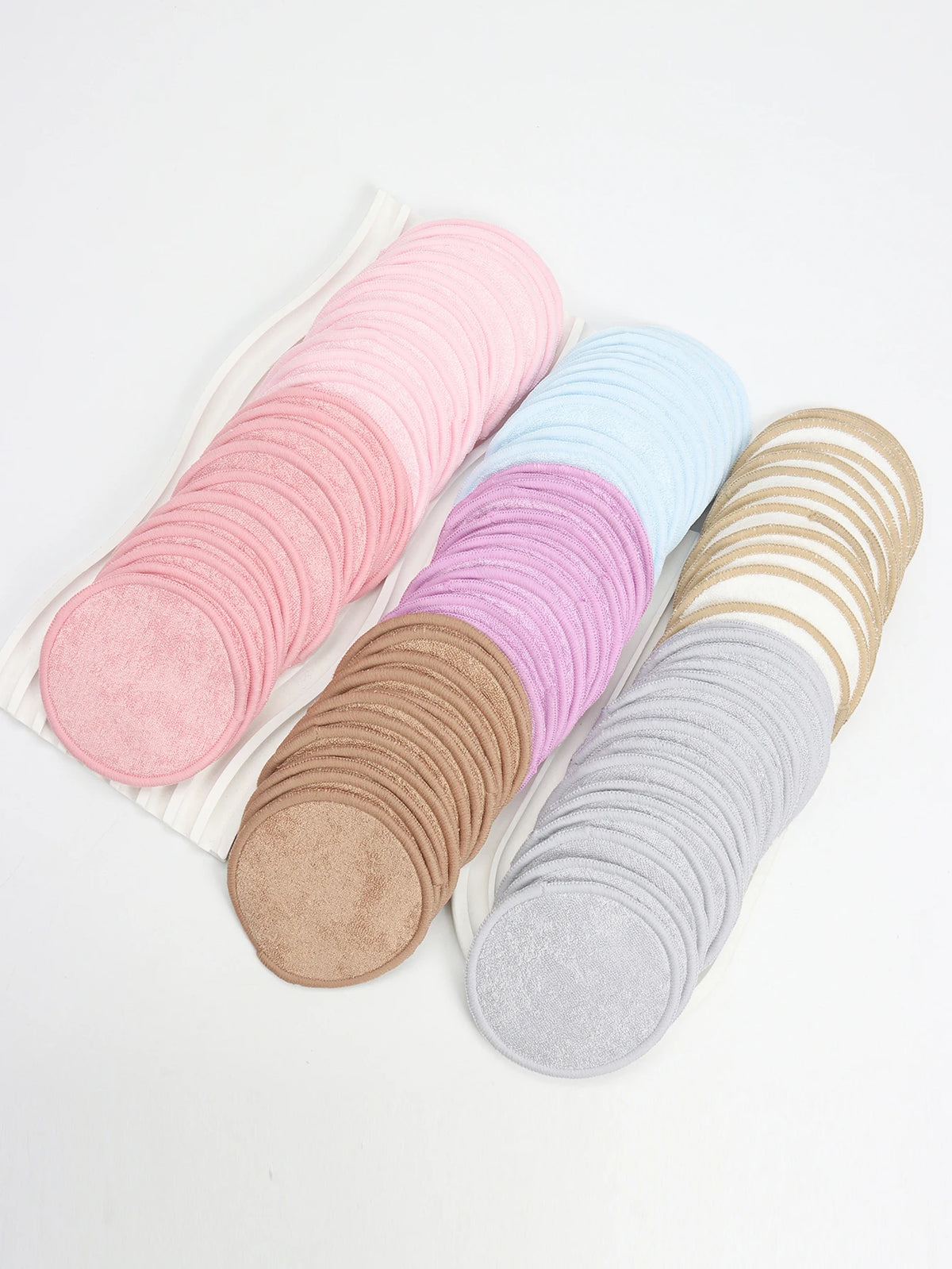 Bamboo Fiber Makeup Remover Pads – Reusable 6/12/24 Pack Makeup Remover Pads QXL