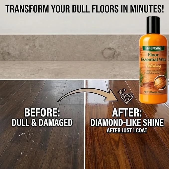 Floor Essential Wax – Wood Floor Polish for Hardwood & Laminate Floor Wax Polish QXL