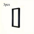 Transparent Flower Shadow Box Frame & Black Display Stand Flower Shadow Box QXL 3pcs