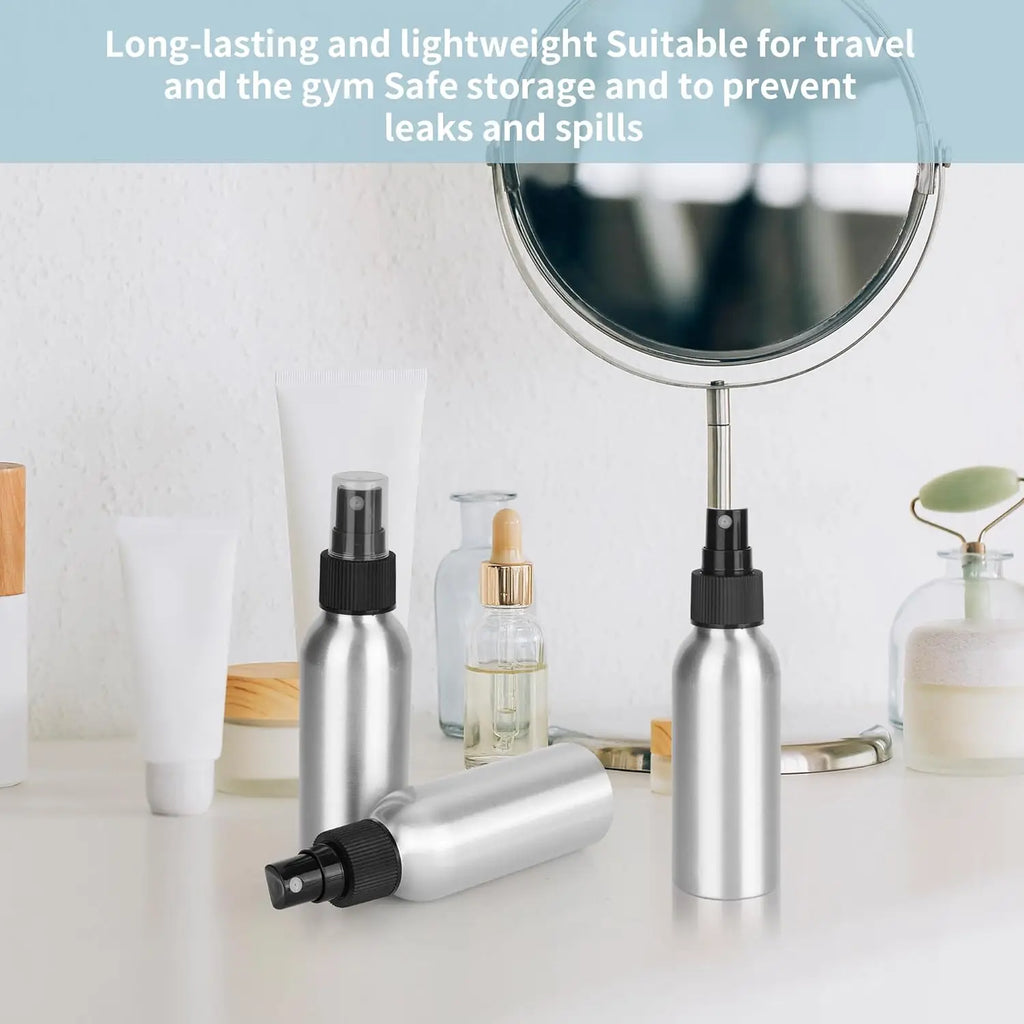 Aluminum Fine Mist Spray Bottle 30–120ml | Travel Perfume Refillable Spray Bottle QXL