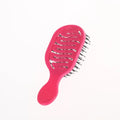 Mini Boar Bristle Detangling Hairbrush & Scalp Massage Comb Boar Bristle Hairbrush QXL Rose red
