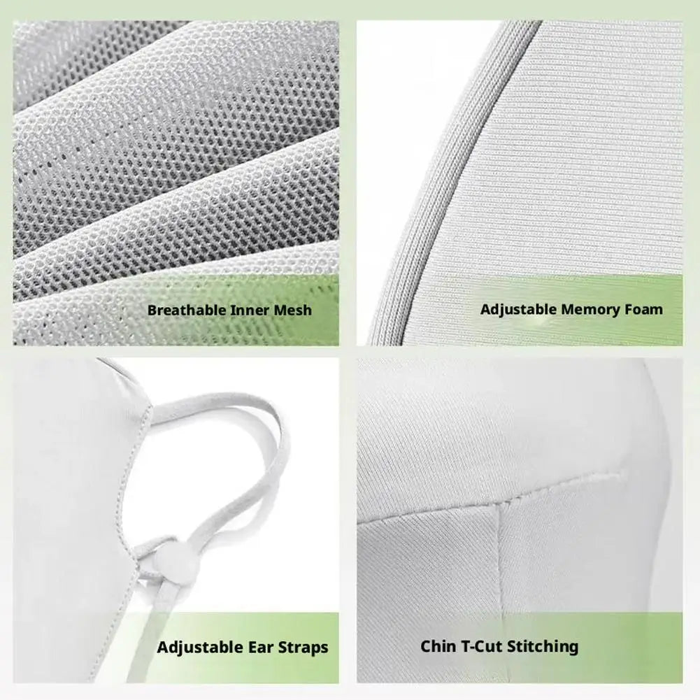Women's UPF50+ Ice Silk Sun Mask | Cooling UV Face Cover Sun Protection Mask QXL