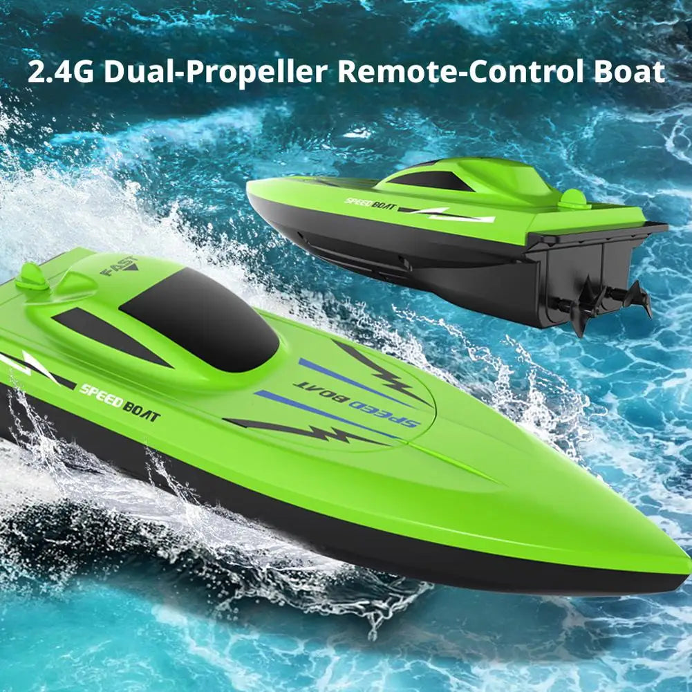 RC Speed Boat for Kids 6+ | Dual Motor Remote Control Toy RC Boat Toy QXL