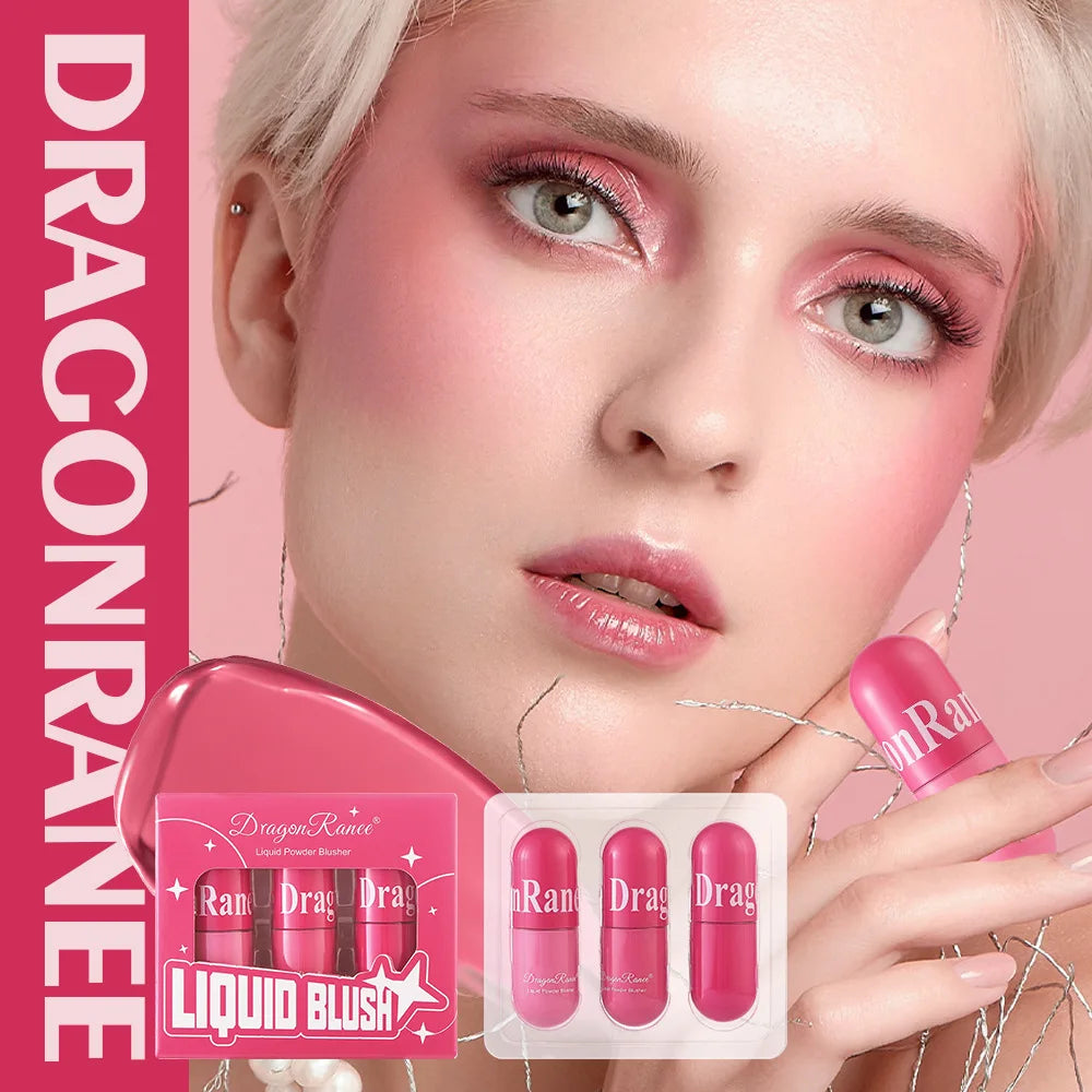 Waterproof Liquid Blush Set | Long-Lasting Contour & Glow Liquid Blush Set QXL