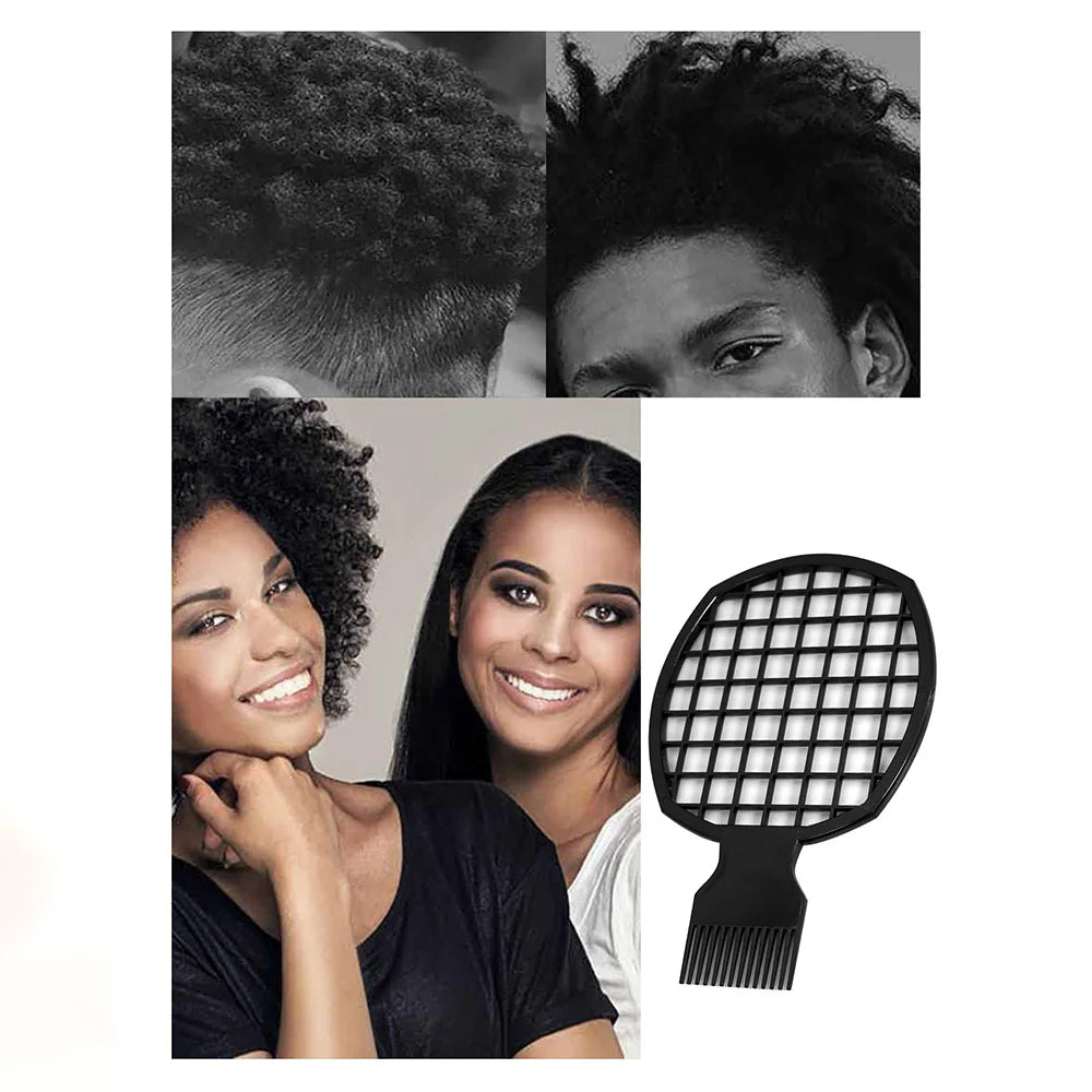 Wave Hair Brush, Carbon Fiber Pick Comb & Sponge Set Hair Styling Combo Set QXL