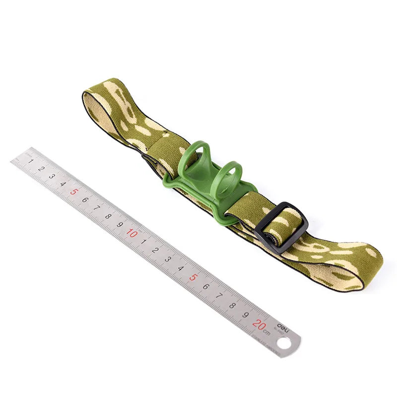 360° Adjustable Headband Strap for 18650 Flashlight Torch Flashlight Headband Strap QXL