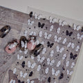 5D Kawaii Butterfly Nail Art Stickers | Glitter Shell Decals Nail Art Stickers QXL 1pcs MS588