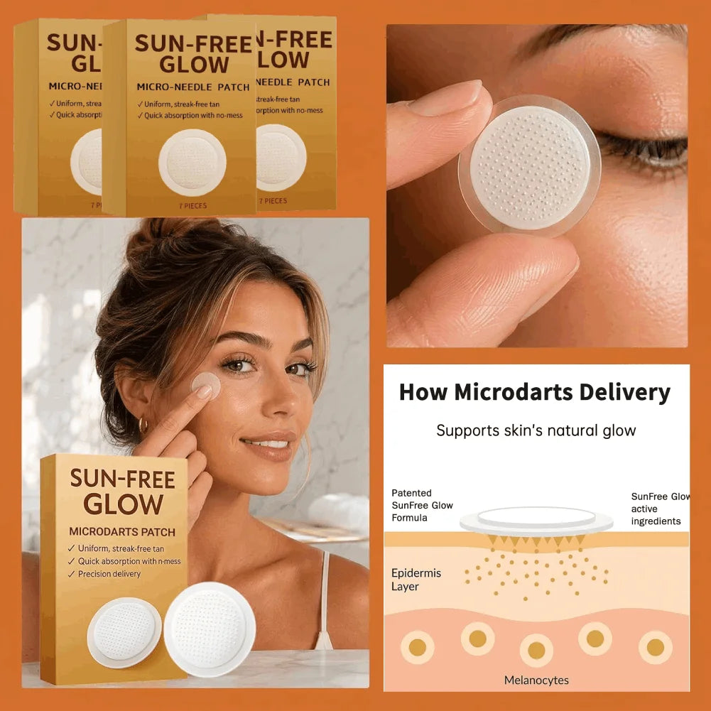 Sunless Tanning Micro-Needle Patches | Natural Glow for All Skin Sunless Tanning Patches QXL