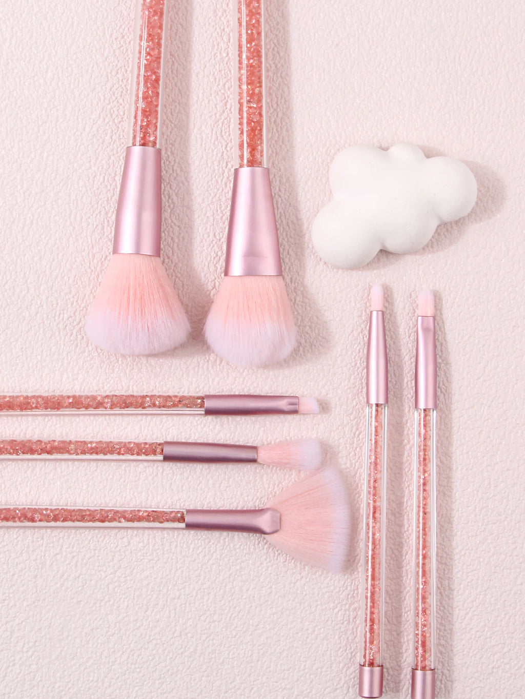 KOSSHOW 7-Piece Diamond Handle Makeup Brush Set Makeup Brush Set QXL