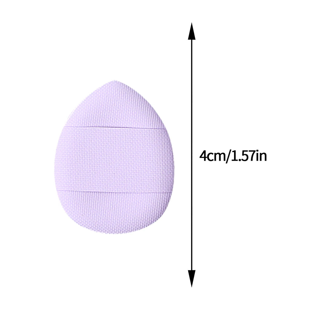 100-Pack Purple Mini Powder Puffs | Dry & Wet Sponge Cushion Makeup Powder Puffs QXL