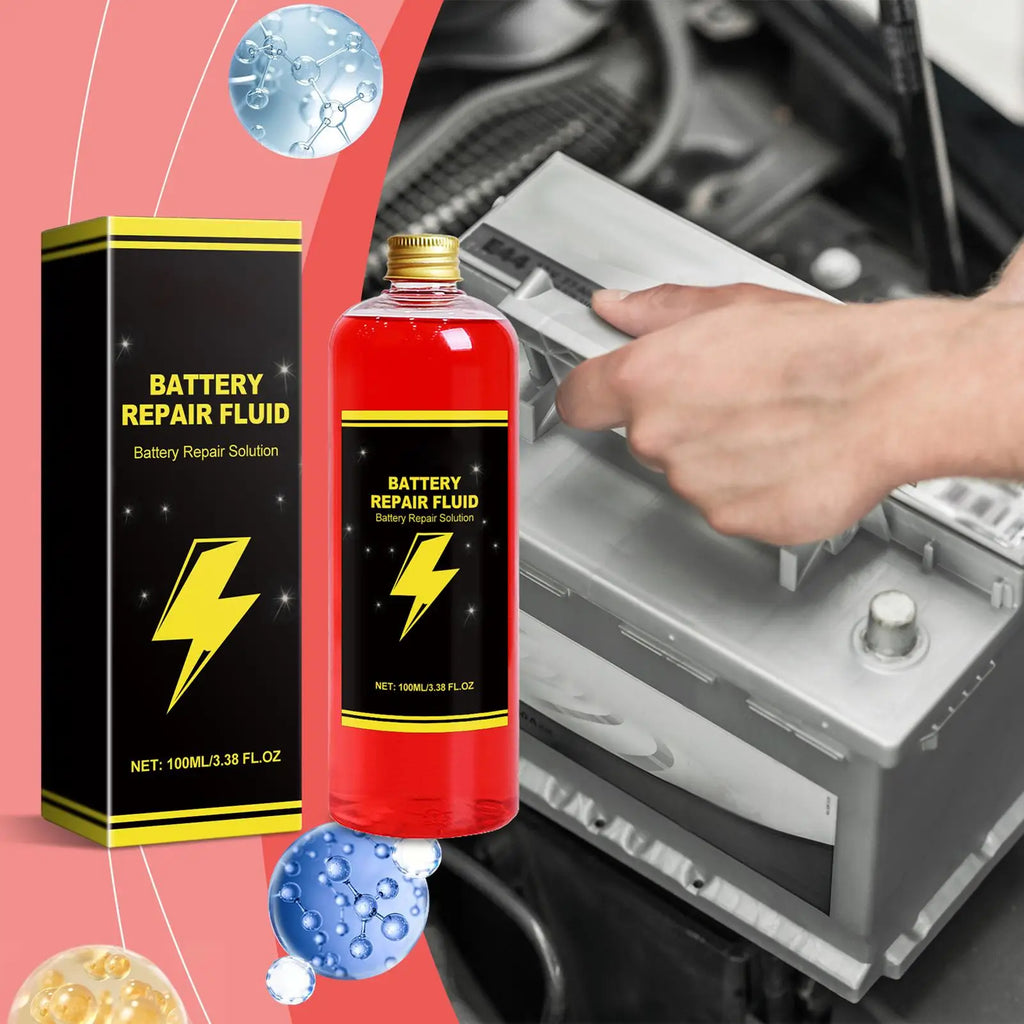 Car Battery Repair Fluid | 100ml Battery Restore Boosting Agent Battery Repair Fluid QXL