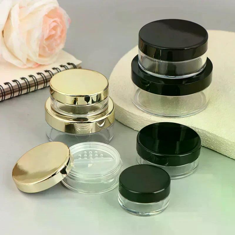 Rotating Sifter Loose Powder Jar 5–30g | Empty Refillable Loose Powder Jar QXL