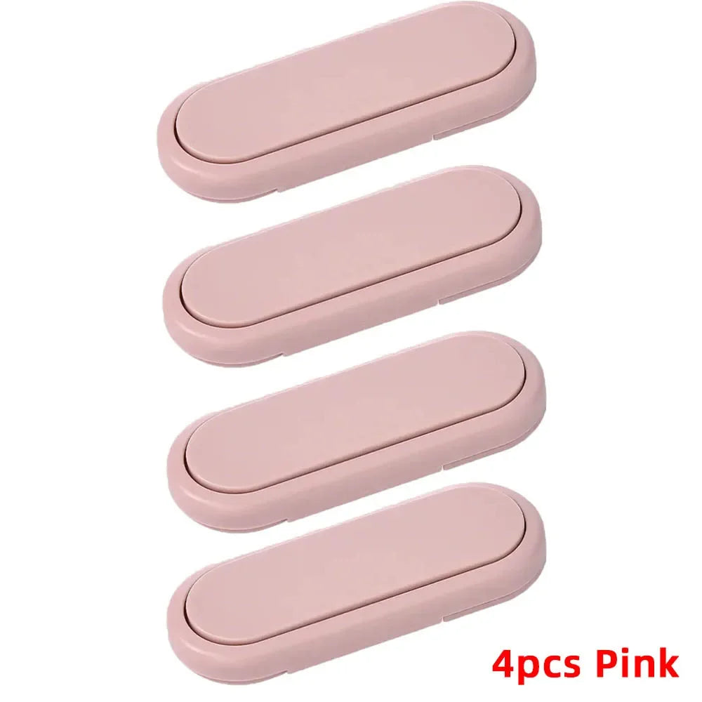 Baby Safety Cabinet & Drawer Locks – Anti-Pinch (2–4 Pack) Baby Cabinet Lock QXL B180 Pink-4Pcs