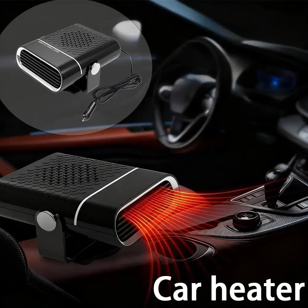 12V 120W Portable Car Heater & Fan | 360° Defogger Portable Car Heater QXL