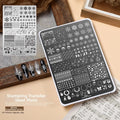 Nail Stamping Plates – Bowknot, Butterfly & Floral Designs Nail Stamping Plate QXL Style E