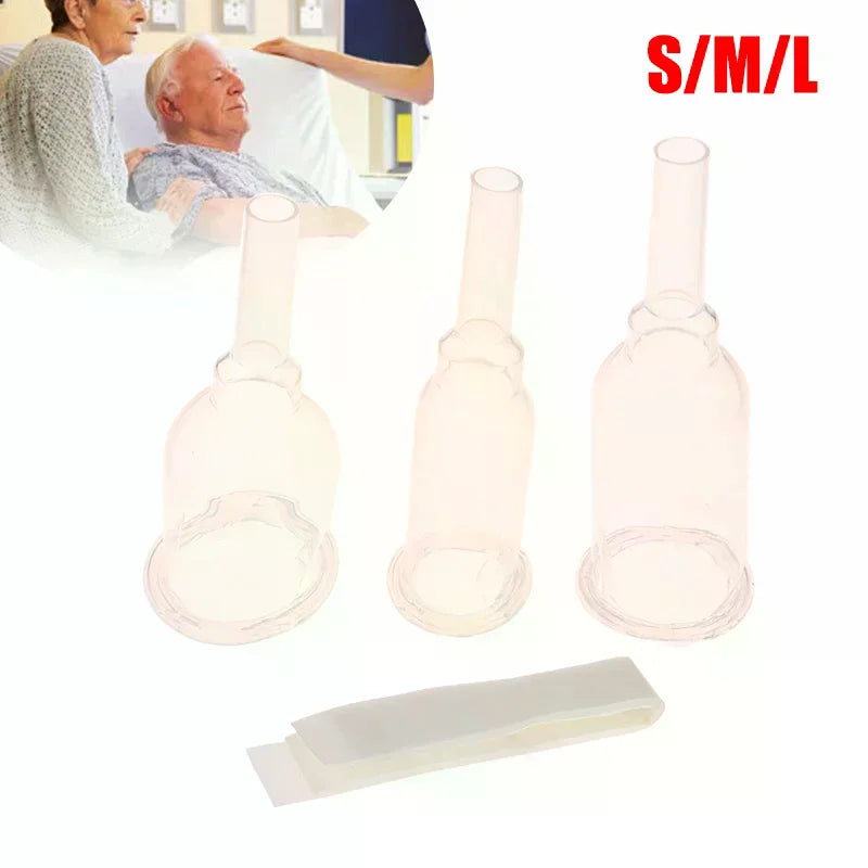 Silicone Male External Catheter Self-Adhesive | S M L External Catheter QXL