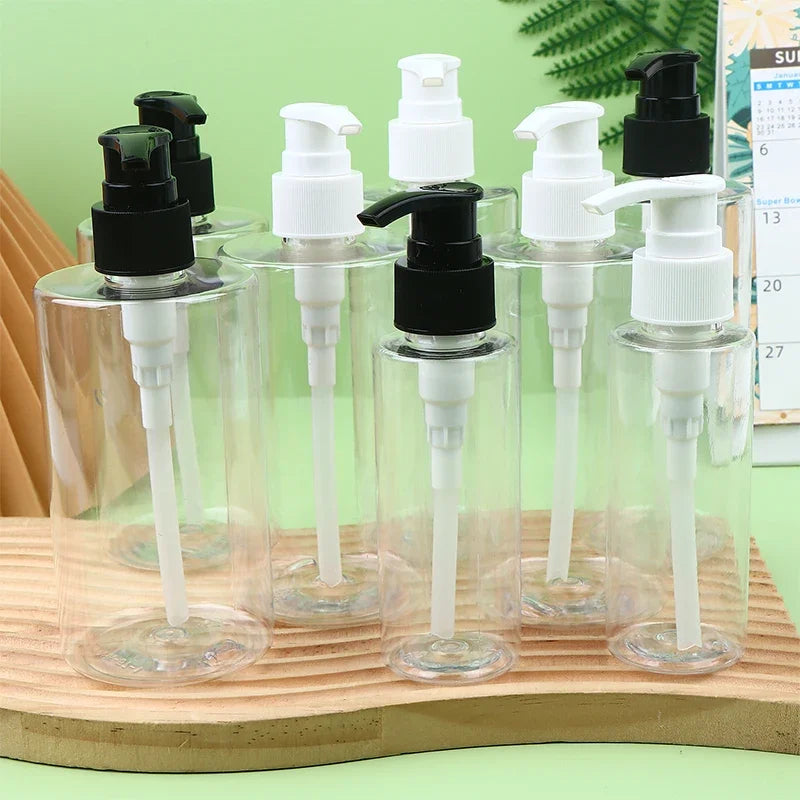Refillable Press Pump Bottle for Shampoo, Lotion & Shower Gel Travel Pump Bottle QXL