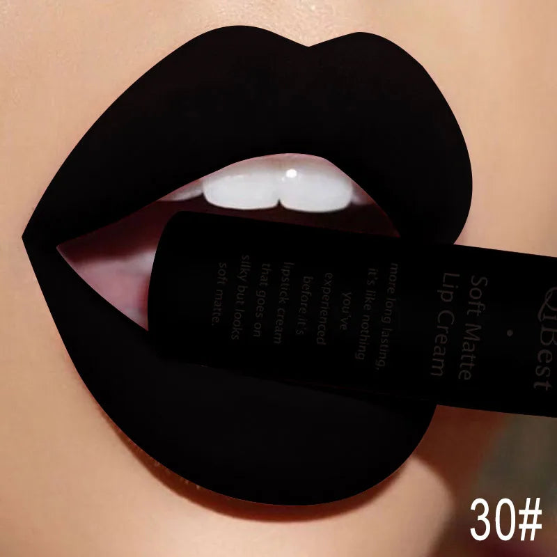 QiBest Velvet Matte Liquid Lipstick | 34 Shades, Waterproof Matte Liquid Lipstick QXL