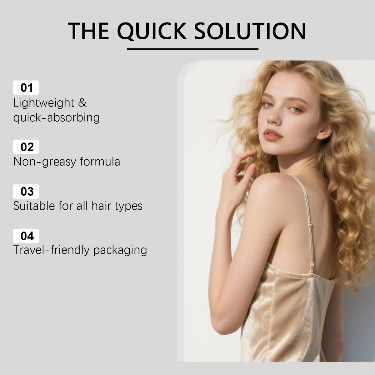 HOEGOA Polygonum & Biotin Hair Spray – Nourish & Strengthen Hair Care Spray QXL